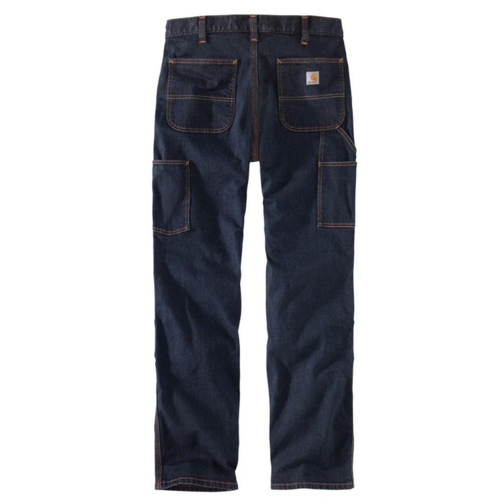 Carhartt Relaxed Fit Double Front Utility Work Jeans Dark Wash 103329-491 34x30 - Picture 6 of 7